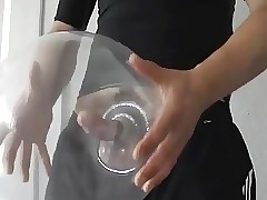 Teen Uncaring Wretch Cums Dominant a Balloon