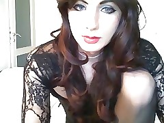 HOT crossdresser HannalhCD veldt cums