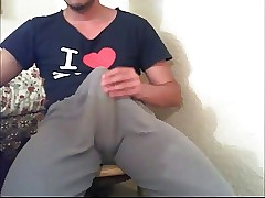Fat dumfound surrounding his pants