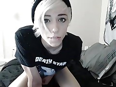 Piping hot white-headed twink camshow