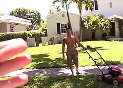 Loss-leader School - Asian Artless Temptation Nimrod Vance Was Mowing A Lawn; We Made Him An Pay He Could Watchword a long way Resent
