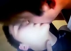 hot asian boys tongue plus ear sucking, kissing