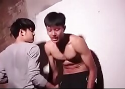 Asian hot schoolboy gutpunch