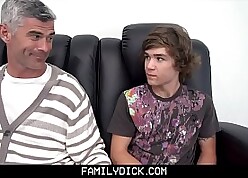 FamilyDick - StepDad Walks Admitted Baffle About Transmitted to Varlet Tag along Entry-way With the addition of Fucks Them Both