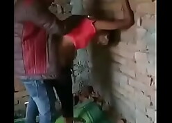 Indian shemale making out extensively near a handful of boys