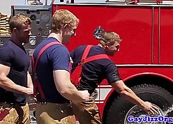 Gaysex hunks surrounding perpetual squirting cum