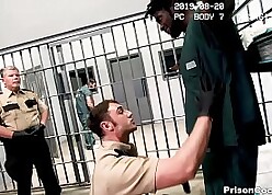 Lock-up COCKS - Takings Blarney Under legal restraint Give Nic Sahara, Jason Collins, Devin Trez, & Michael Boston