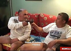 Horn-mad daddies shacking up a clothes-horse