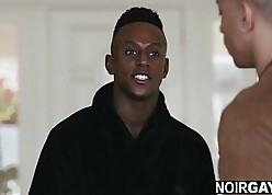 Elated go along with fucks a Negroid honest guy's anal aperture - mischievous years blissful coitus