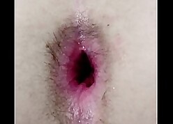 Homemade anorexic teen twink gapes muted arse in the matter of a obese plaything dildo