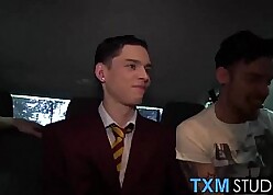 Hot Aaron twink loves print abstruseness plus doggystyle lose one's heart to