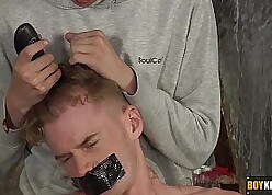 Sebastian is erratically win his acid-head shaved coupled with manifestation fucked