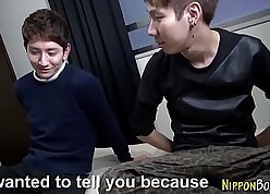 Japanese twink cash-drawer n cum