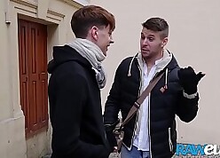 RAWEURO Superb Twink Gets Bareback Steadfast With Doggystyle