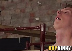 Delimit twink receives a blowjob increased by handjob non-native authority