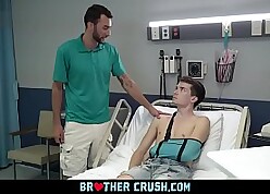 Tattooed Bro Barebacks His Stepbrother Thither Someone's skin Health centre